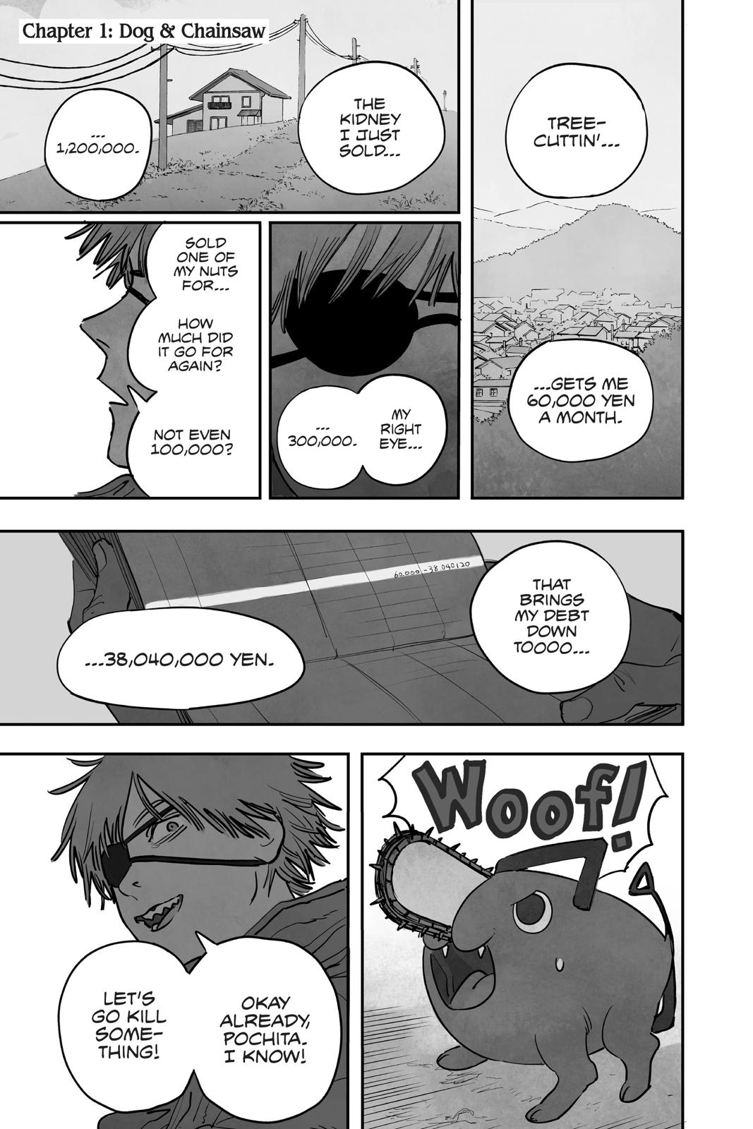 Chainsaw Man Manga Chapter 1 page 6 - Dog & Chainsaw
