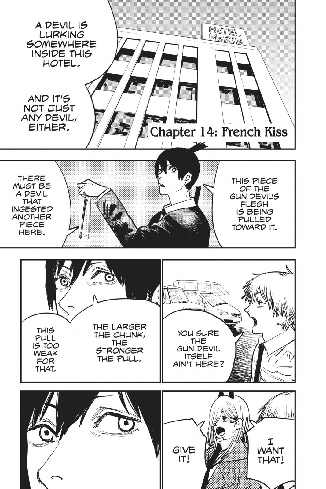 Chainsaw Man Manga Chapter 14 page 1 - French Kiss