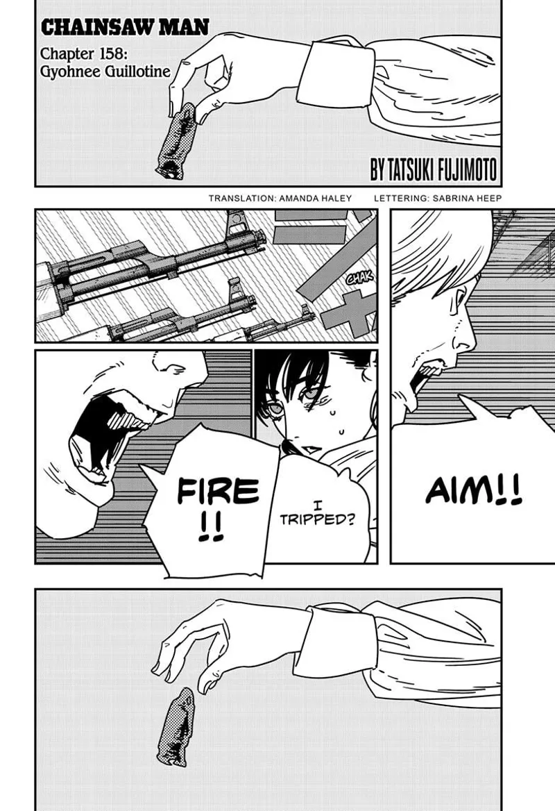 Chainsaw Man Manga Chapter 158 page 1 - Gyohnee Guillotine