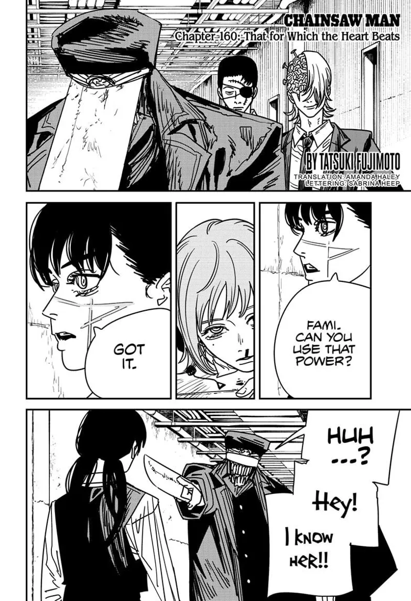Chainsaw Man Manga Chapter 160 page 1 - That For Which The Heart Beats
