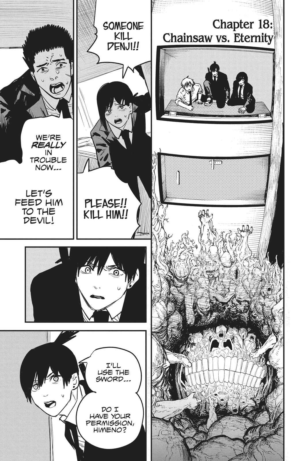 Chainsaw Man Manga Chapter 18 page 1 - Chainsaw vs Eternity