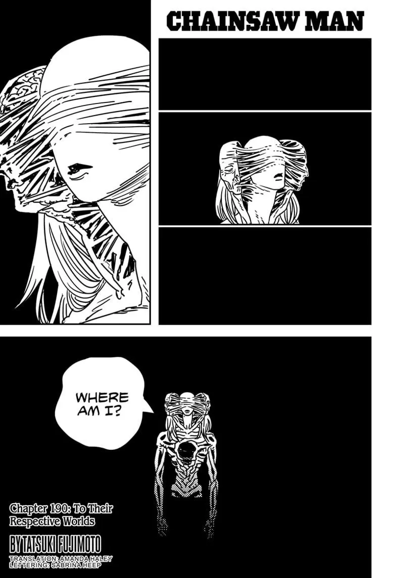 Chainsaw Man Manga Chapter 190 page 1 - To Their Respective Worlds