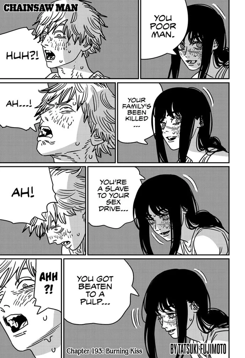Chainsaw Man Manga Chapter 193 page 1 - Burning Kiss
