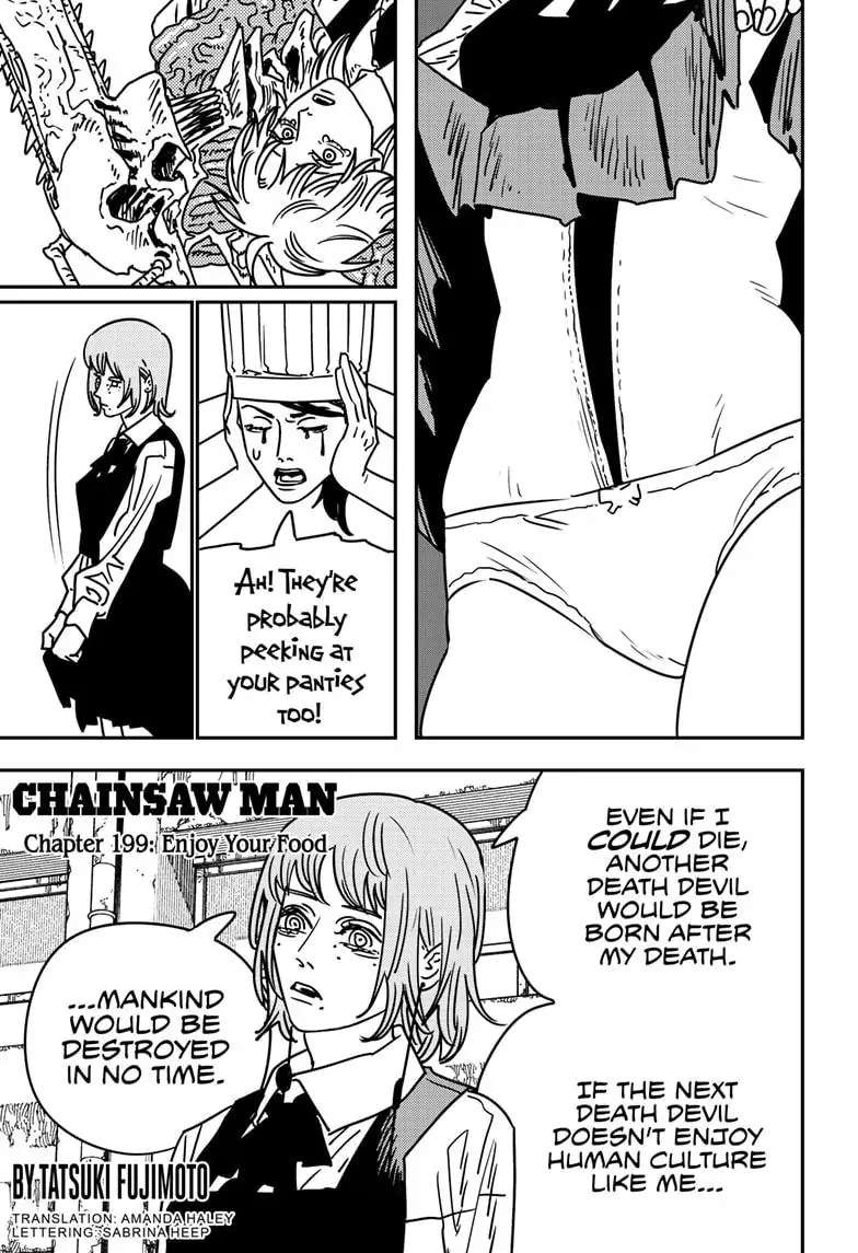 Chainsaw Man Manga Chapter 199 page 1 - Enjoy Your Food