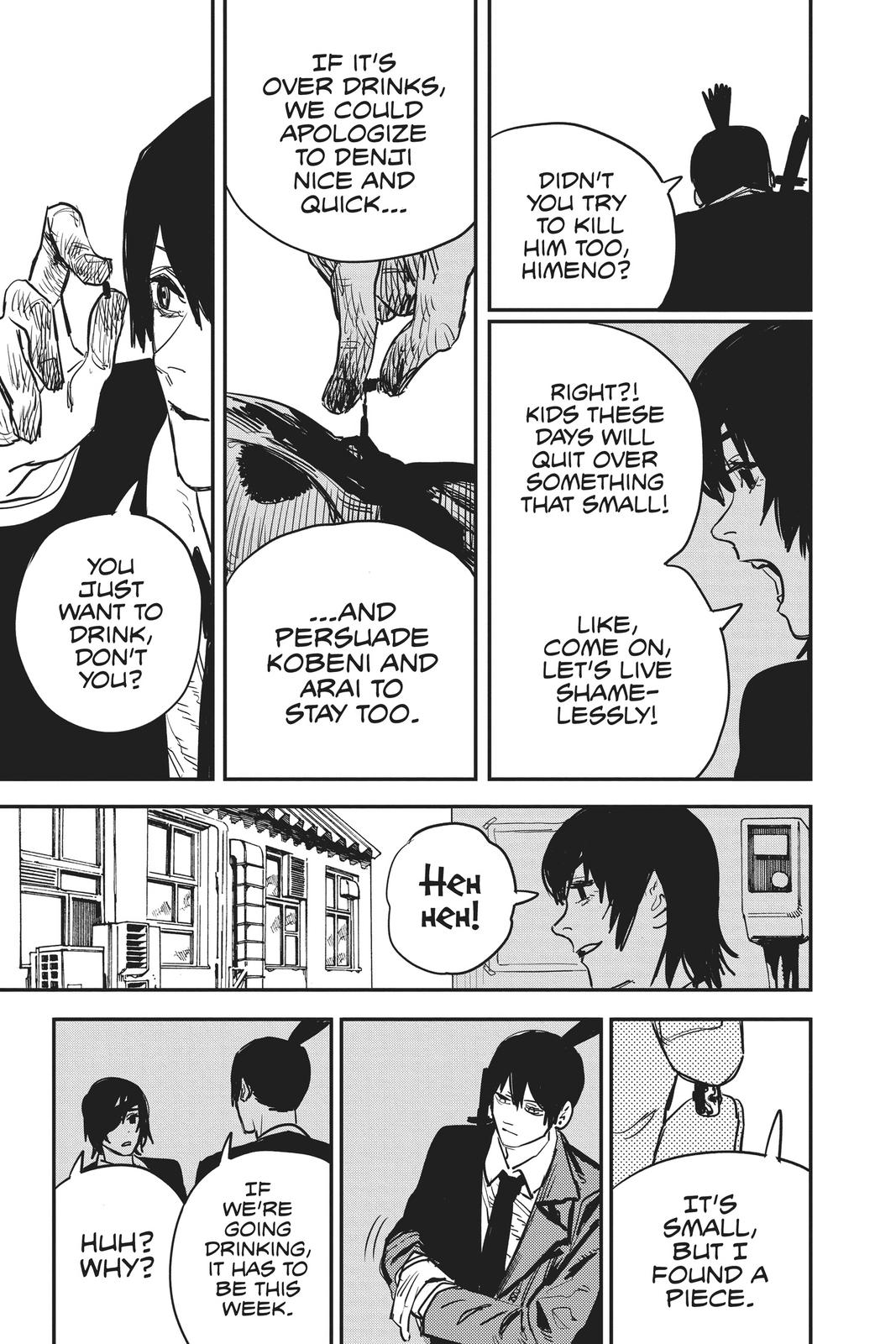 Chainsaw Man Manga Chapter 20 page 5 - Drinking