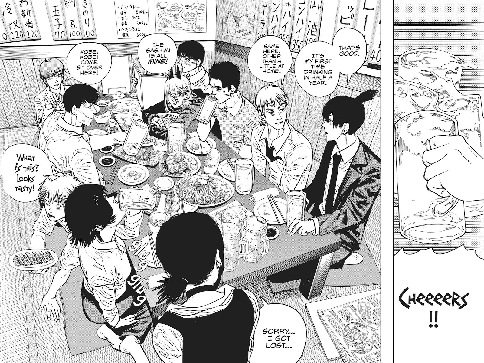 Chainsaw Man Manga Chapter 20 page 8 - Drinking