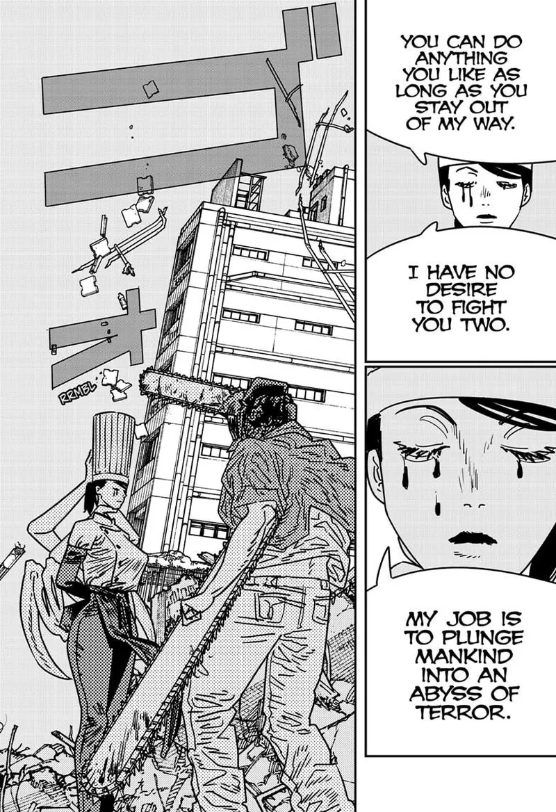 Chainsaw Man Manga Chapter 206 page 3 - Chest, Woman, Apology