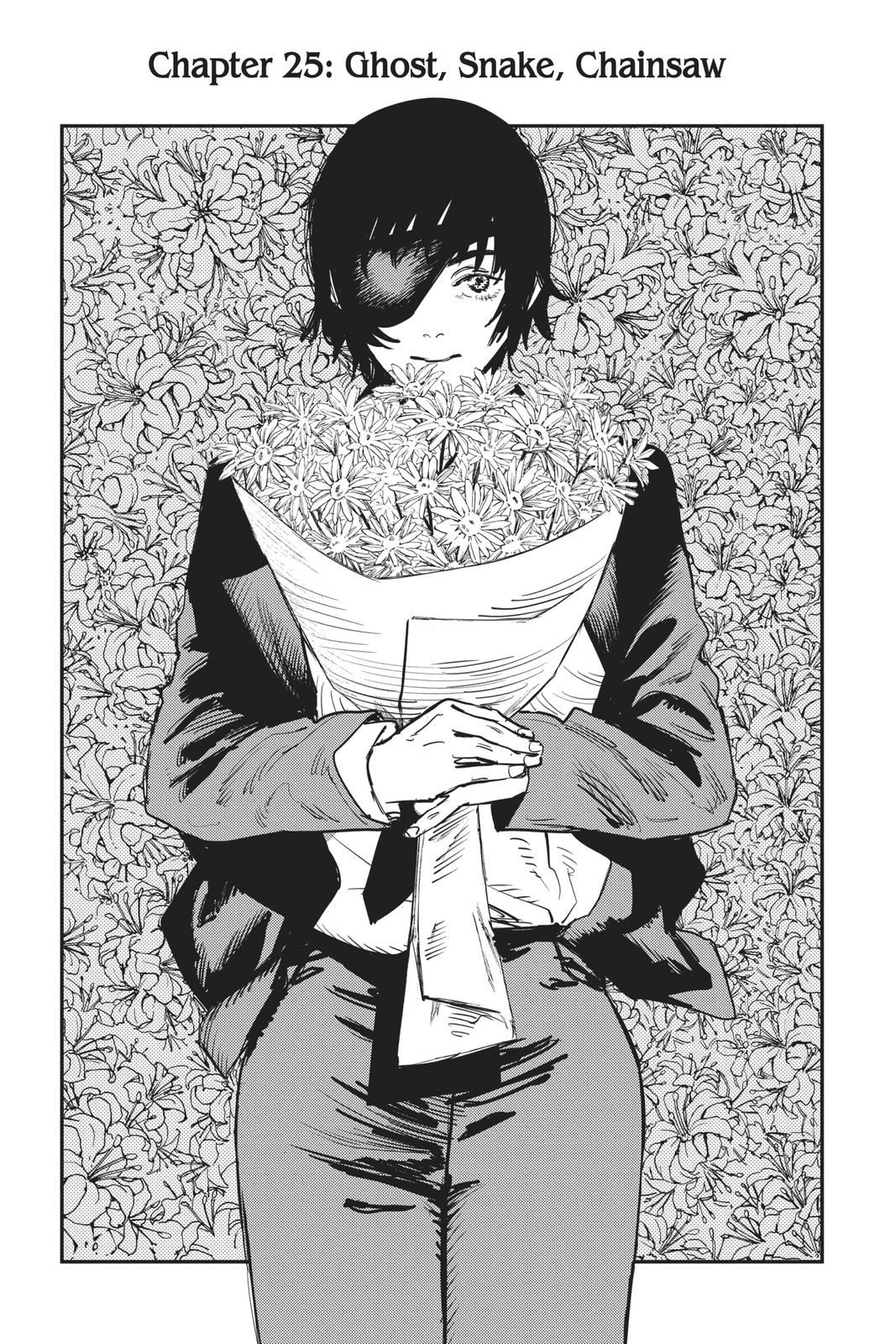 Chainsaw Man Manga Chapter 25 page 1 - Ghost, Snake, Chainsaw