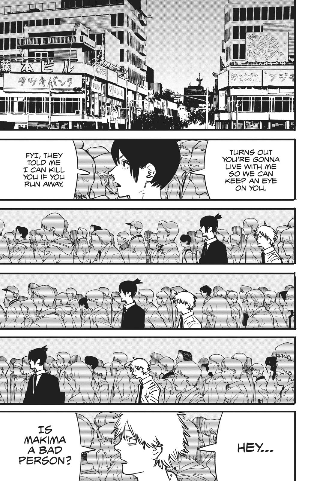 Chainsaw Man Manga Chapter 3 page 21 - Arrival in Tokyo