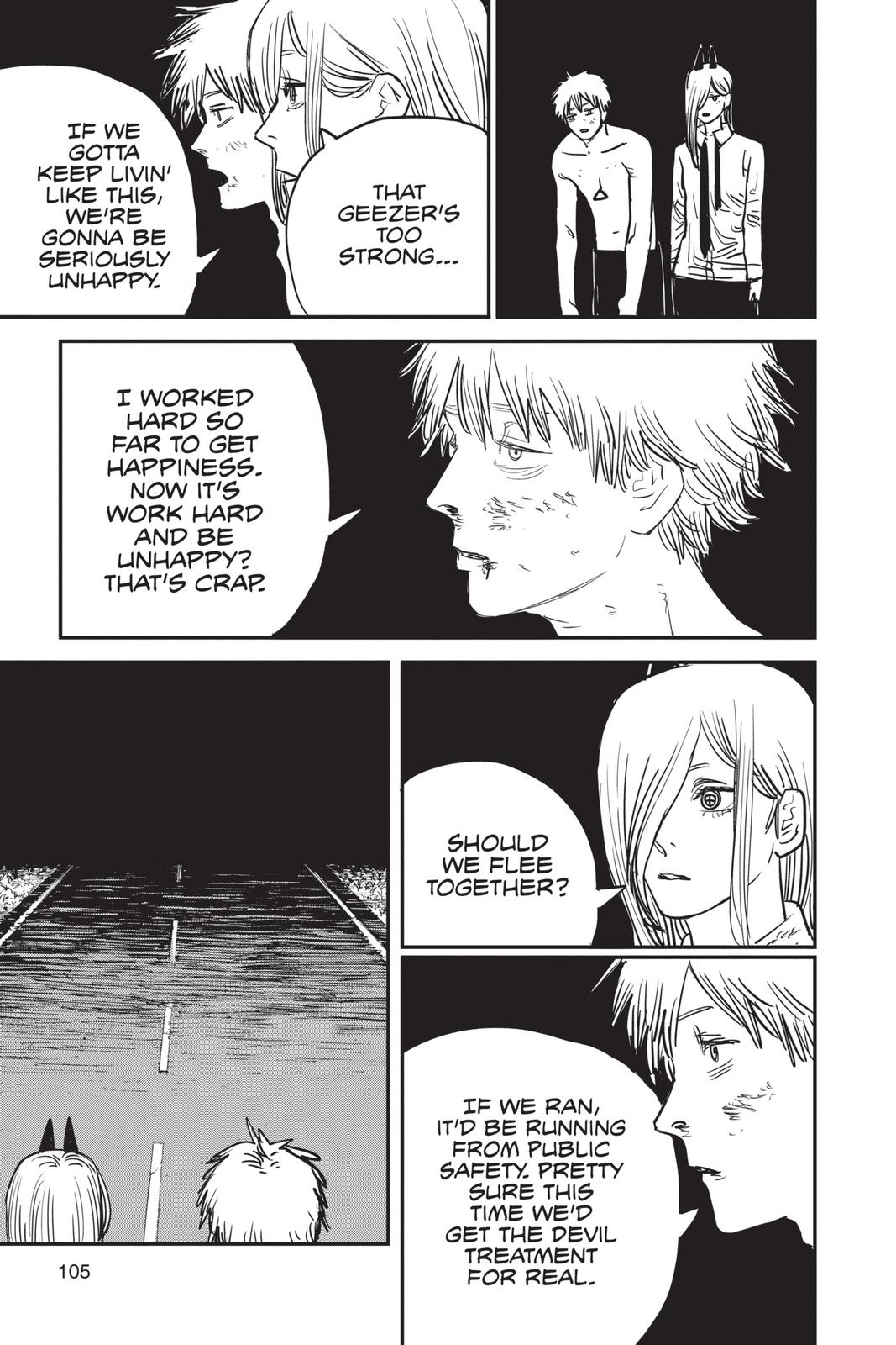 Chainsaw Man Manga Chapter 30 page 17 - Bruised & Battered