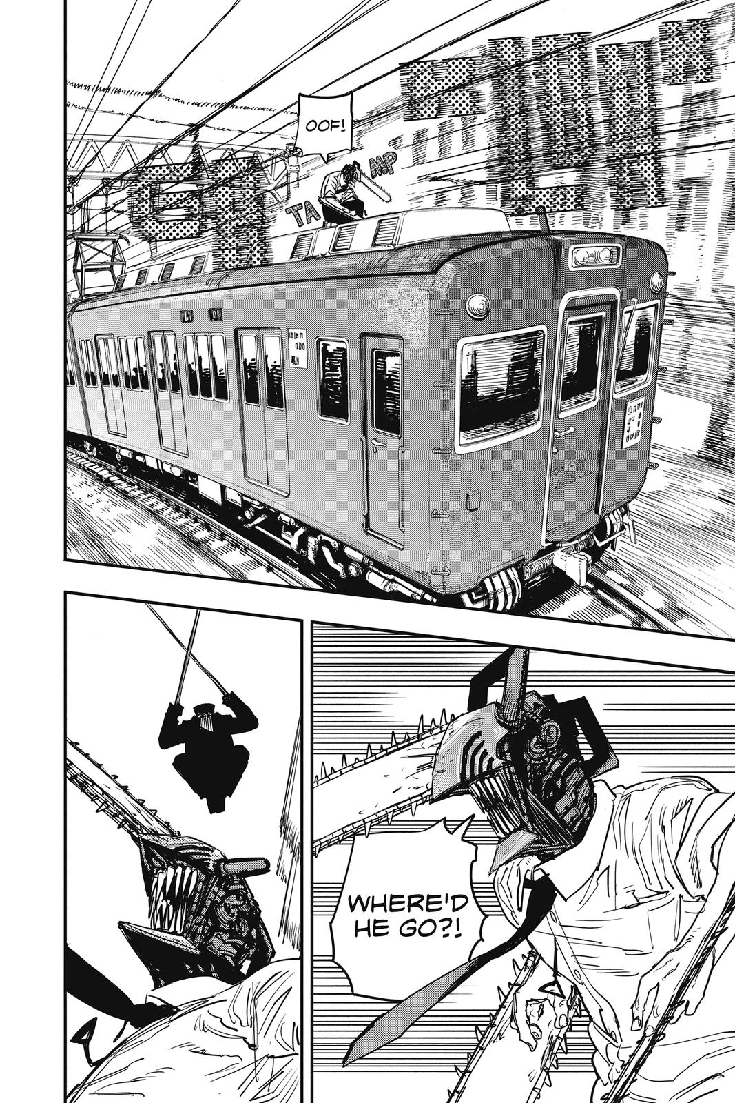 Chainsaw Man Manga Chapter 37 page 2 - Train, Head, Chainsaw