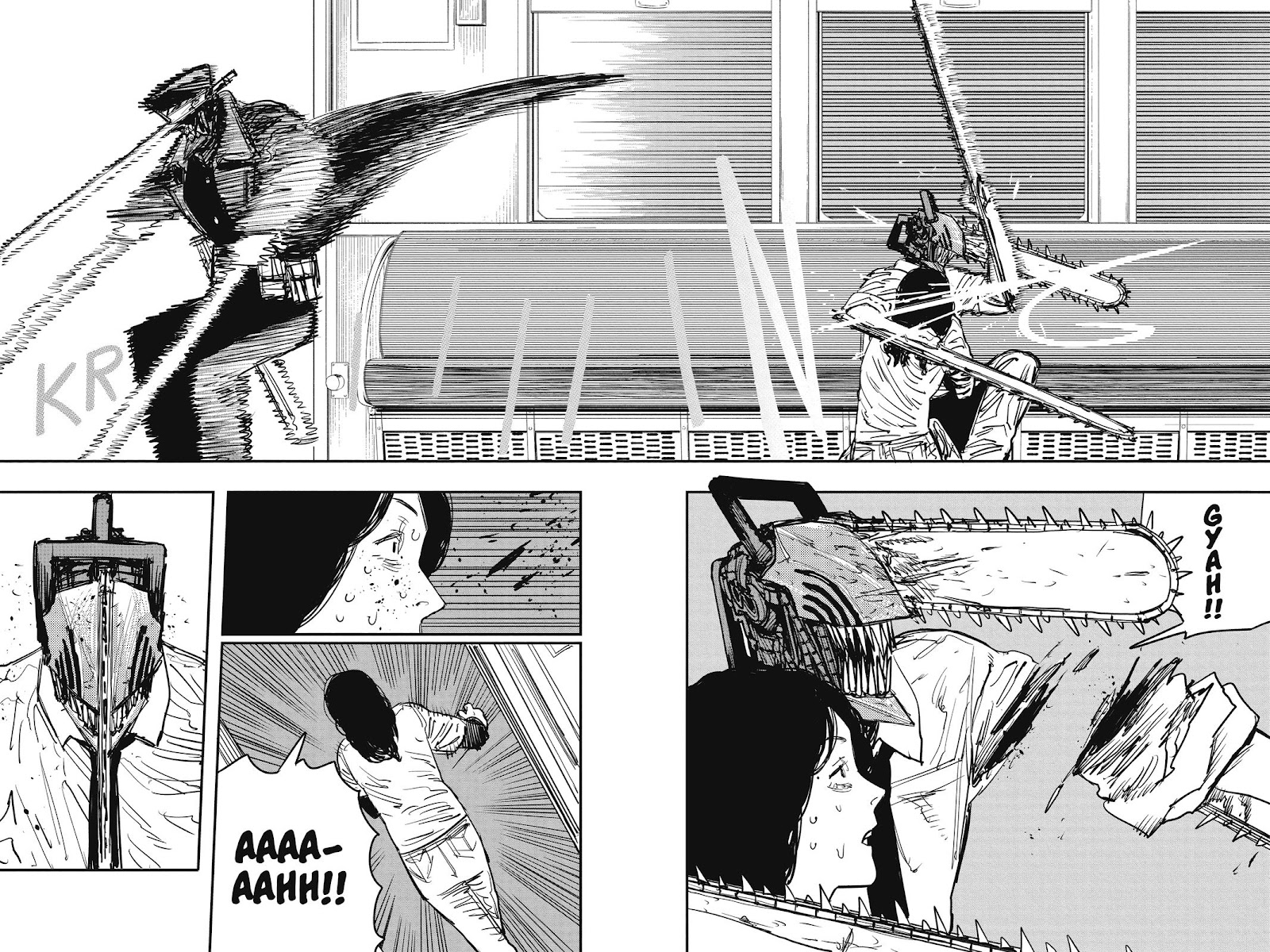 Chainsaw Man Manga Chapter 37 page 6 - Train, Head, Chainsaw