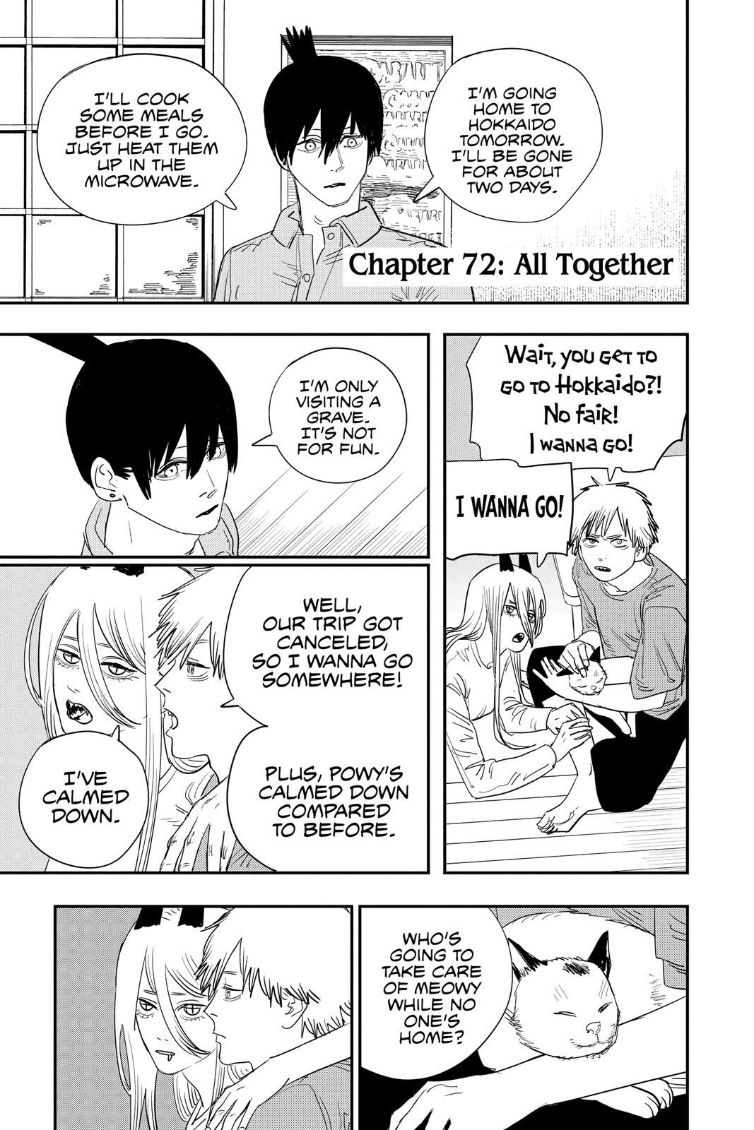 Chainsaw Man Manga Chapter 72 page 1 - All Together