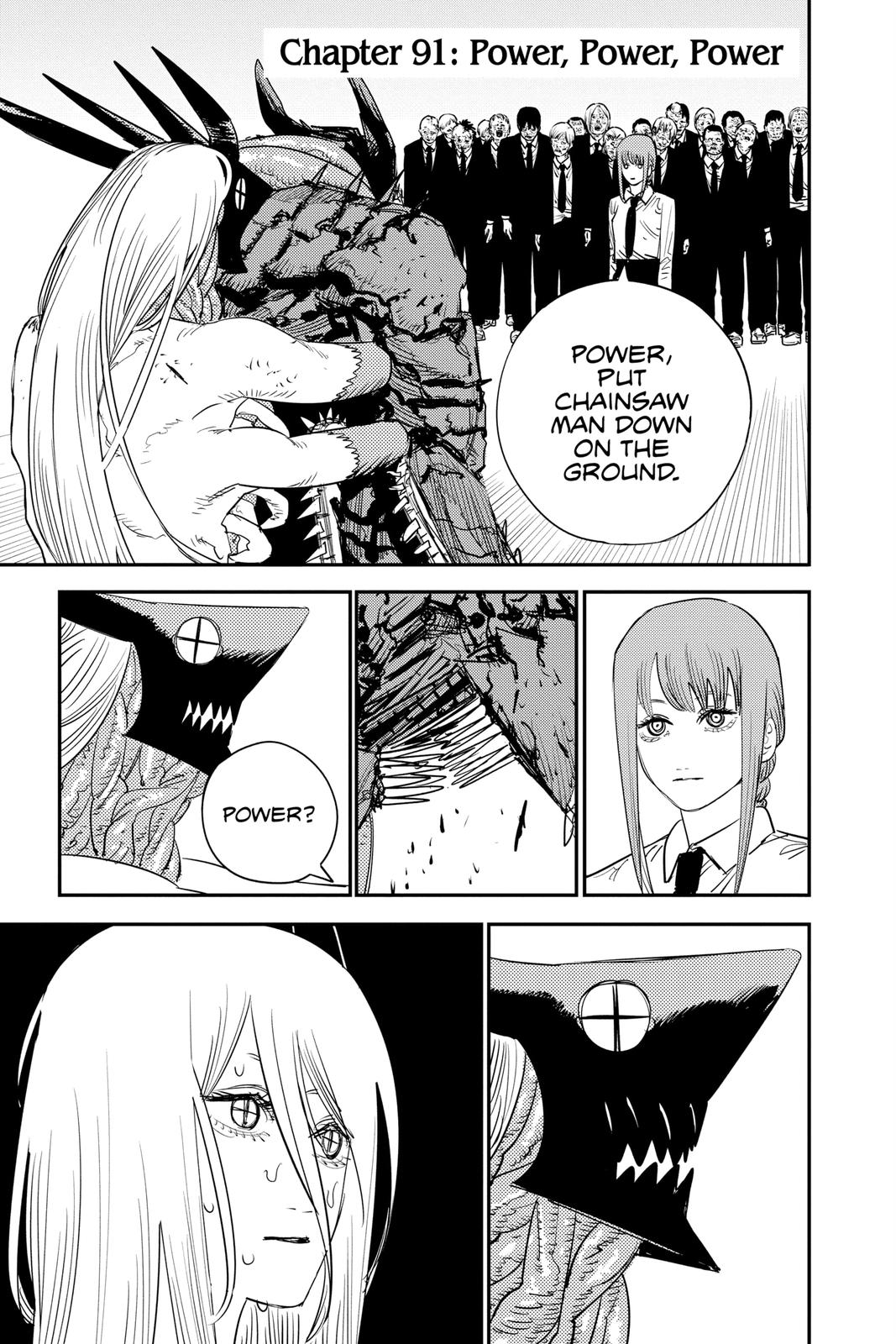 Chainsaw Man Manga Chapter 91 page 1 - Power, Power, Power