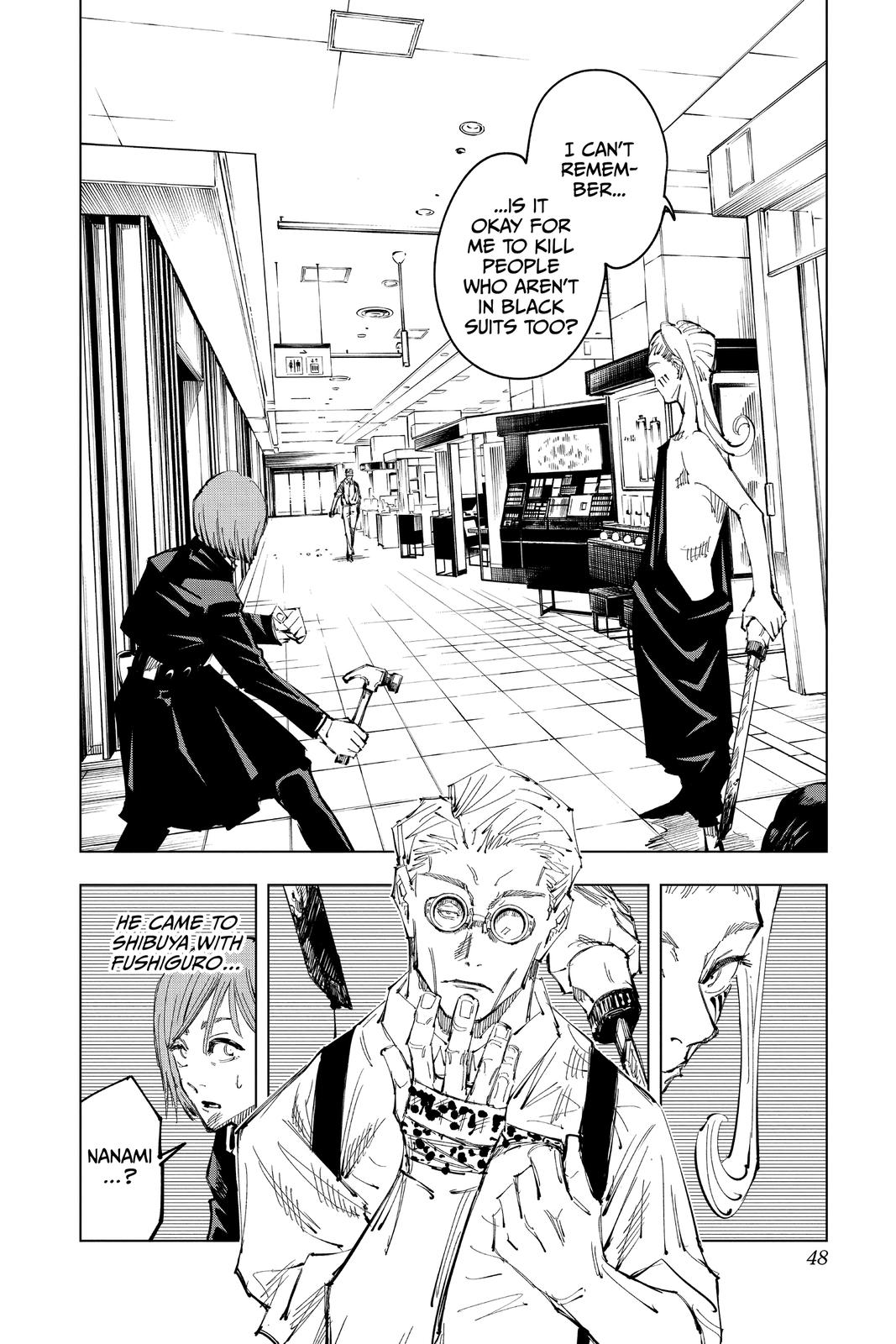 Jujutsu Kaisen Manga Chapter 100 page 2 - The Shibuya Incident, Part 18