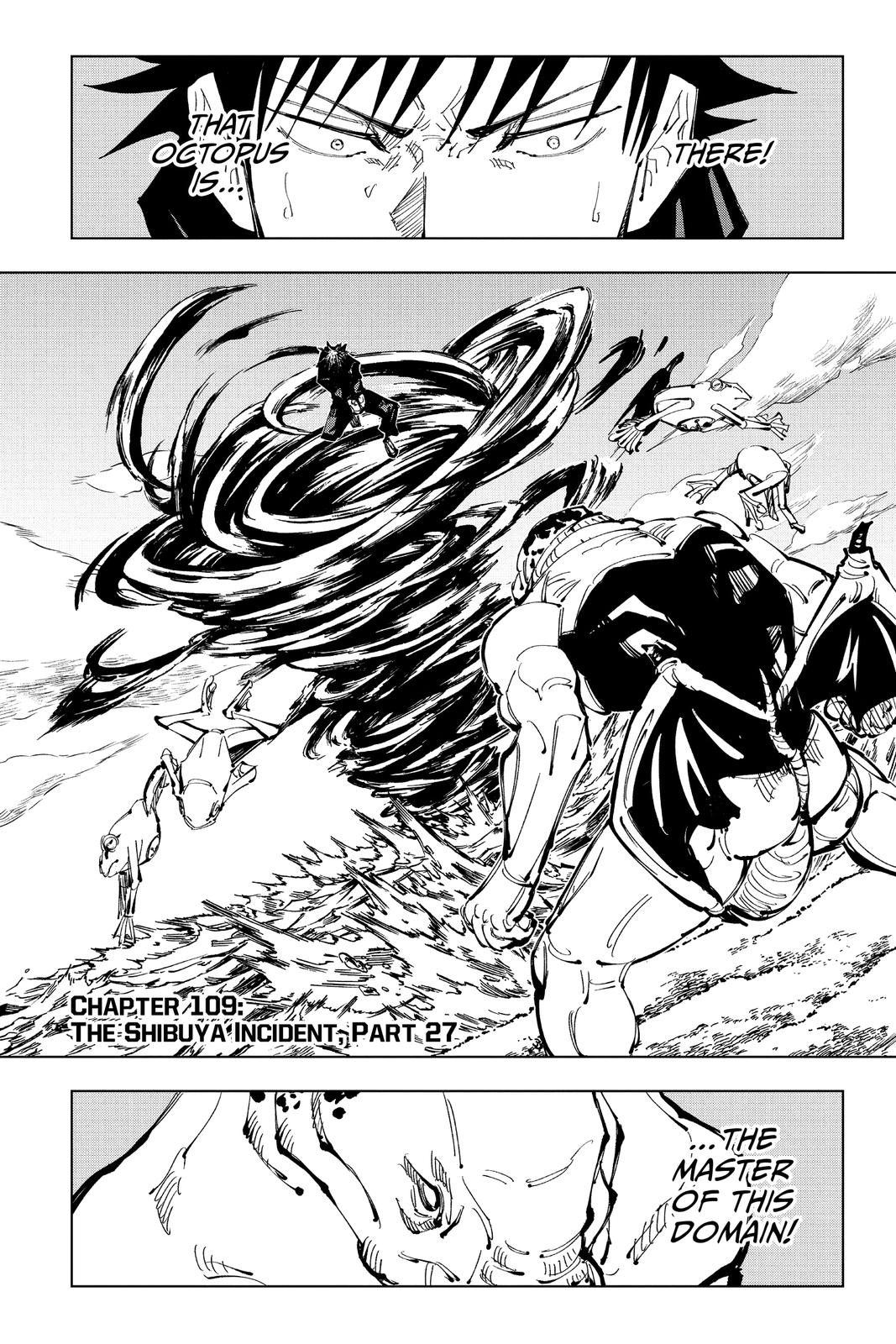 Jujutsu Kaisen Manga Chapter 109 page 1 - The Shibuya Incident, Part 27