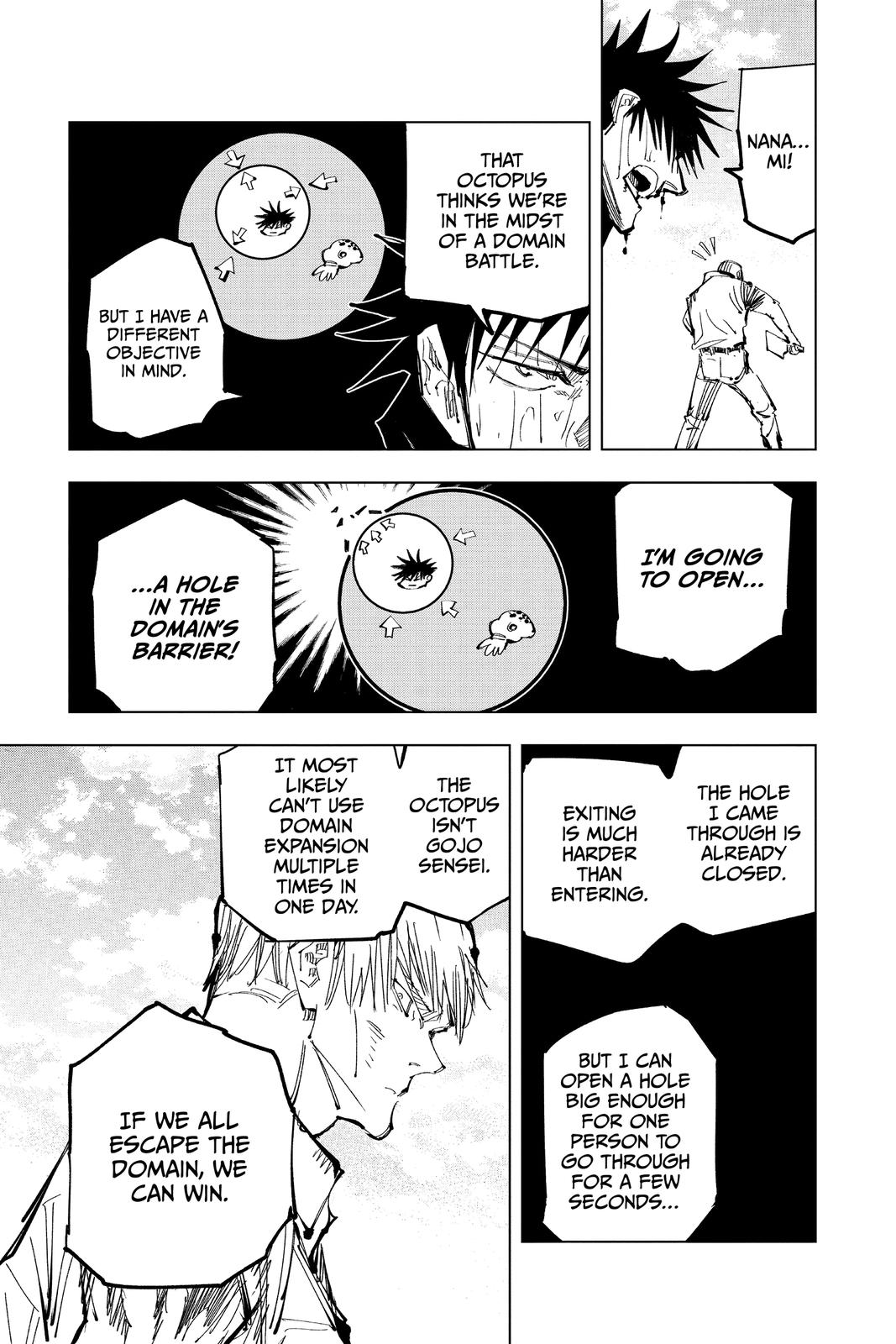 Jujutsu Kaisen Manga Chapter 109 page 13 - The Shibuya Incident, Part 27