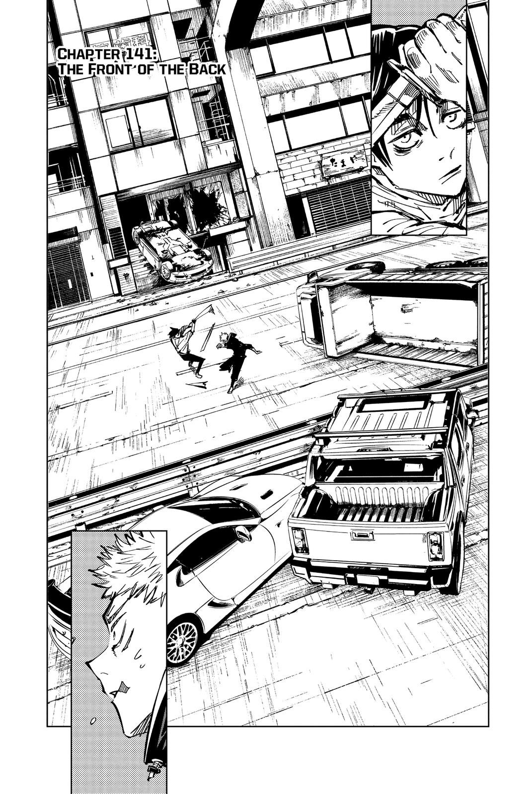 Jujutsu Kaisen Manga Chapter 141 page 1 - The Front of The Back