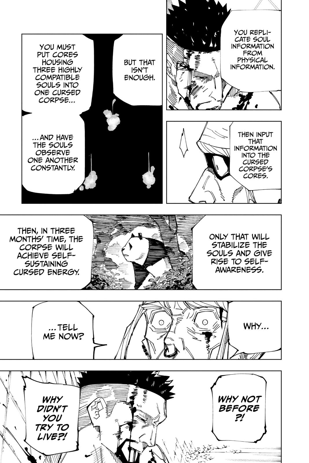 Jujutsu Kaisen Manga Chapter 147 page 15 - Even Pandas