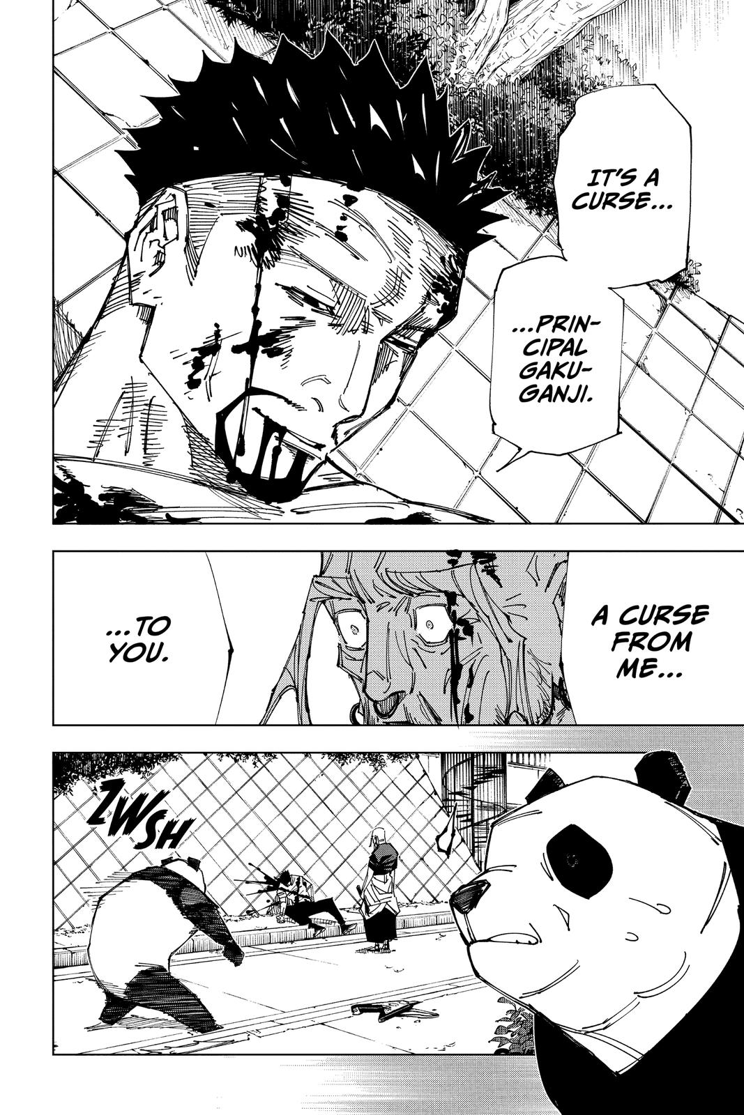 Jujutsu Kaisen Manga Chapter 147 page 16 - Even Pandas