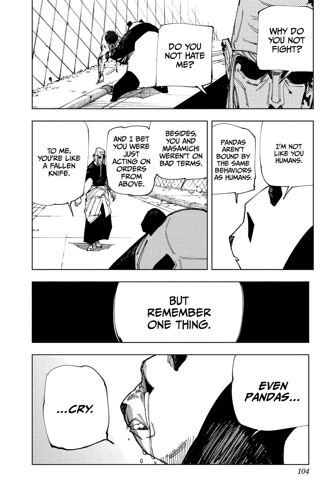 Jujutsu Kaisen Manga Chapter 147 page 18 - Even Pandas