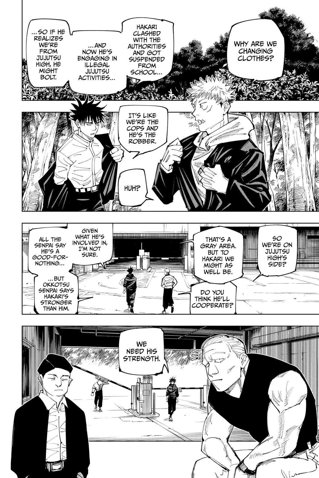 Jujutsu Kaisen Manga Chapter 153 page 8 - Underground Fight Club