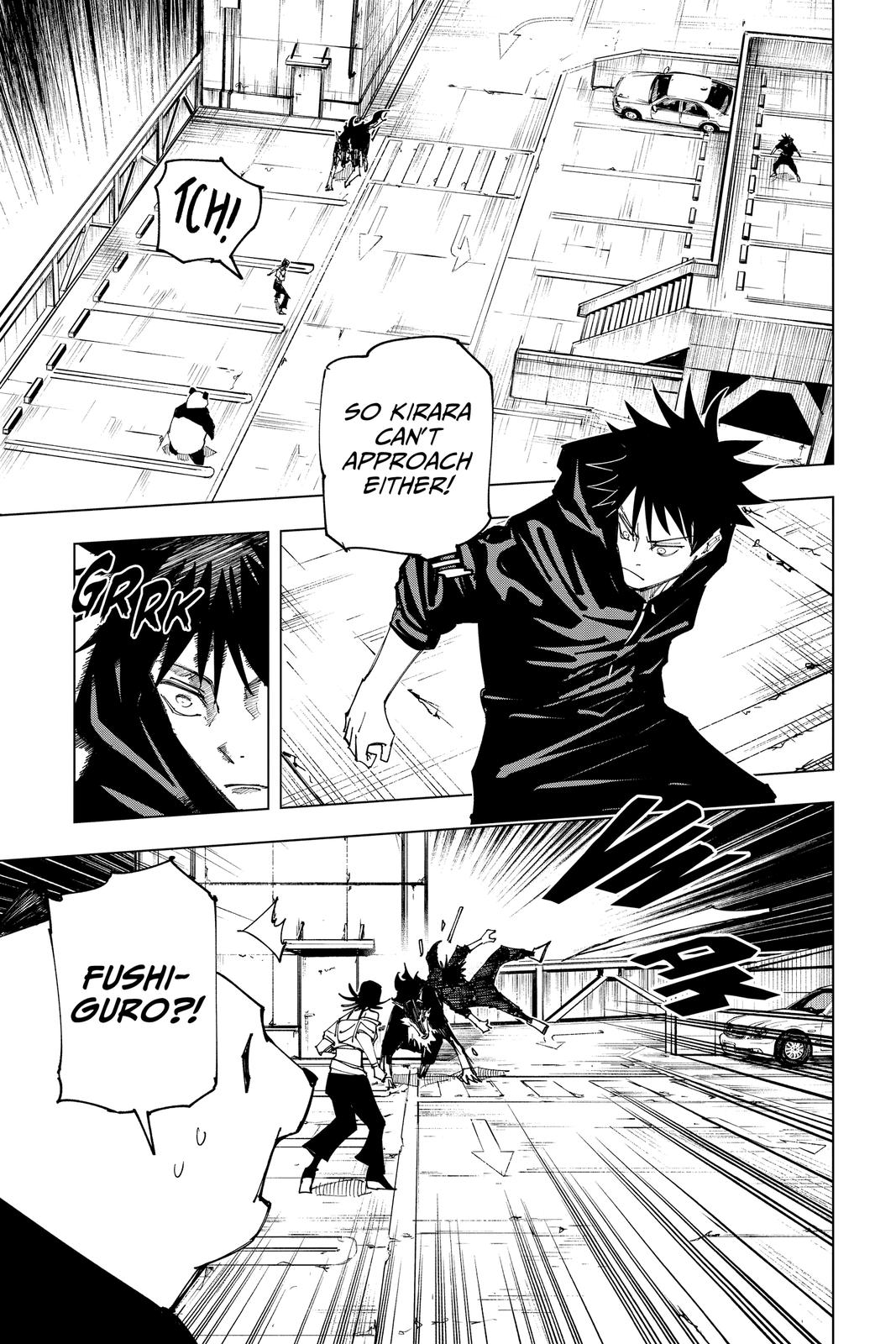 Jujutsu Kaisen Manga Chapter 154 page 17 - Sneaking In