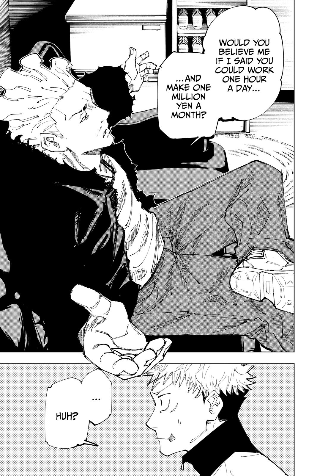 Jujutsu Kaisen Manga Chapter 154 page 19 - Sneaking In
