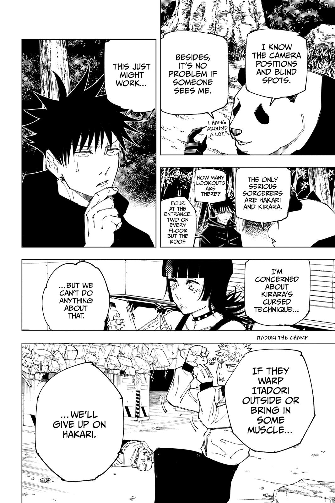 Jujutsu Kaisen Manga Chapter 154 page 4 - Sneaking In