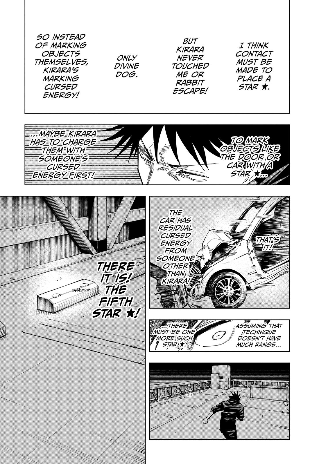Jujutsu Kaisen Manga Chapter 156 page 13 - Twinkling Stars