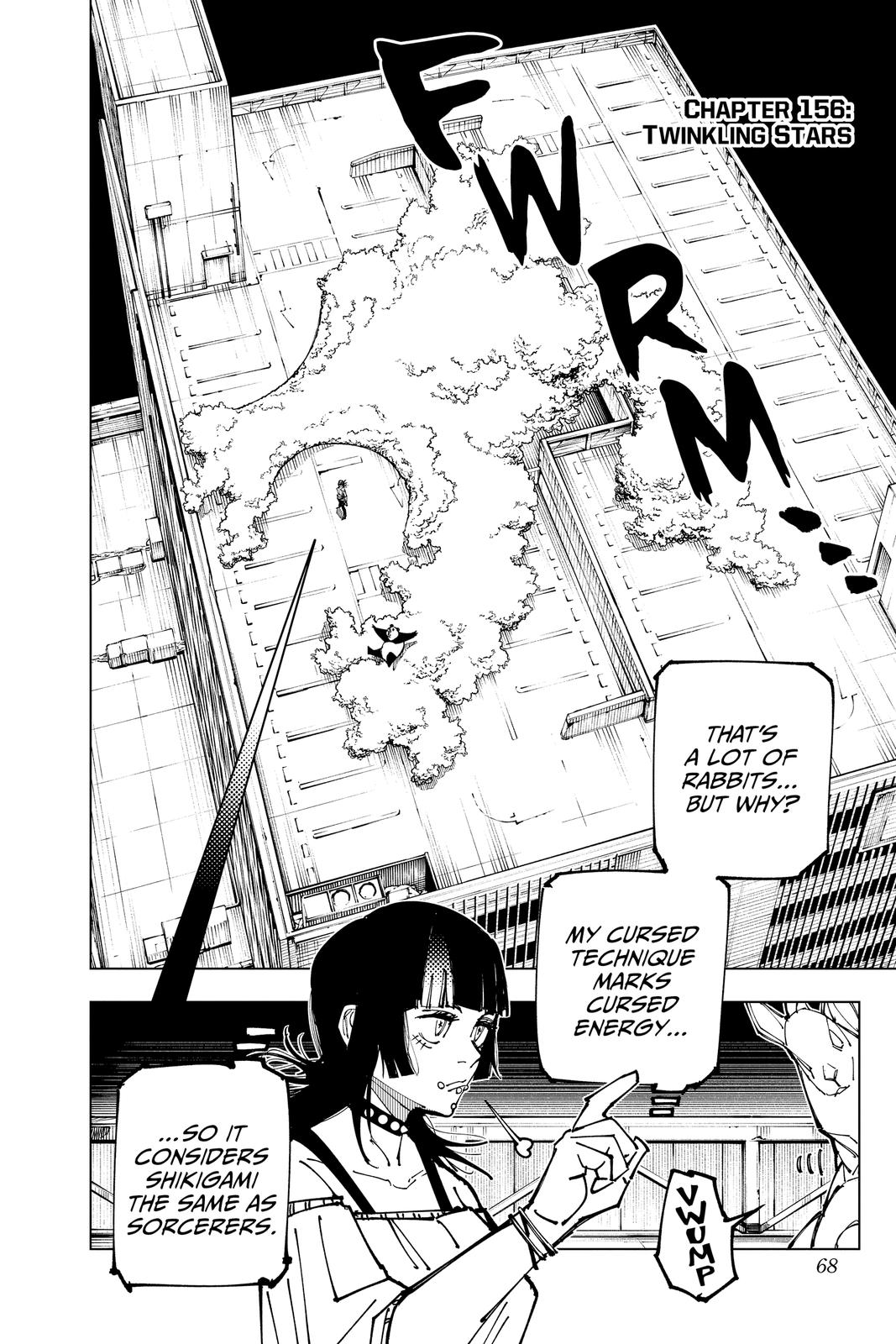 Jujutsu Kaisen Manga Chapter 156 page 2 - Twinkling Stars