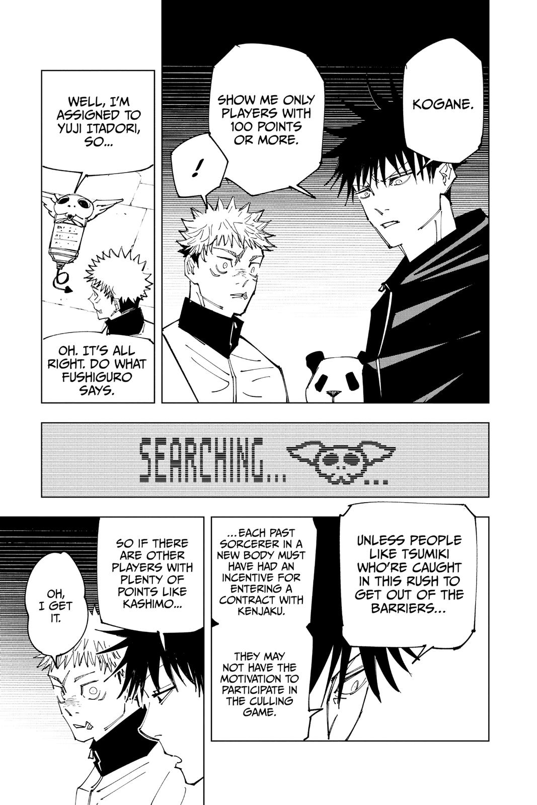 Jujutsu Kaisen Manga Chapter 158 page 15 - Kogane