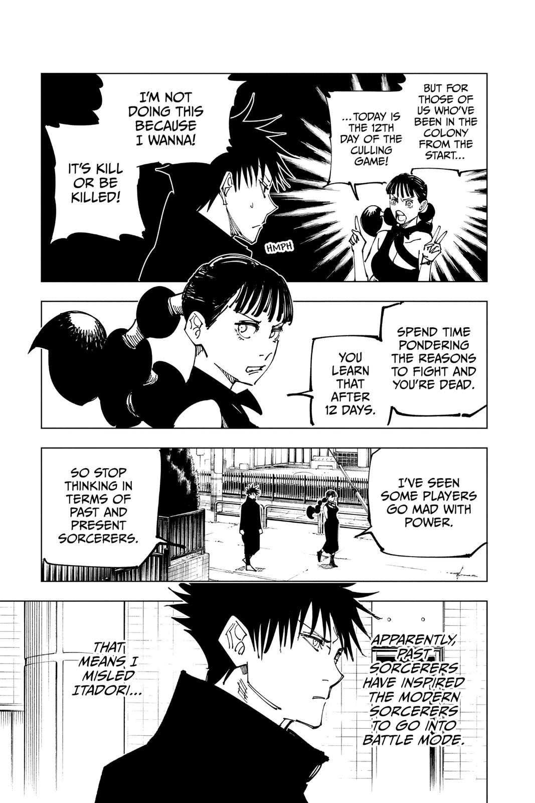 Jujutsu Kaisen Manga Chapter 162 page 21 - Tokyo No. 1 Colony, Part 2