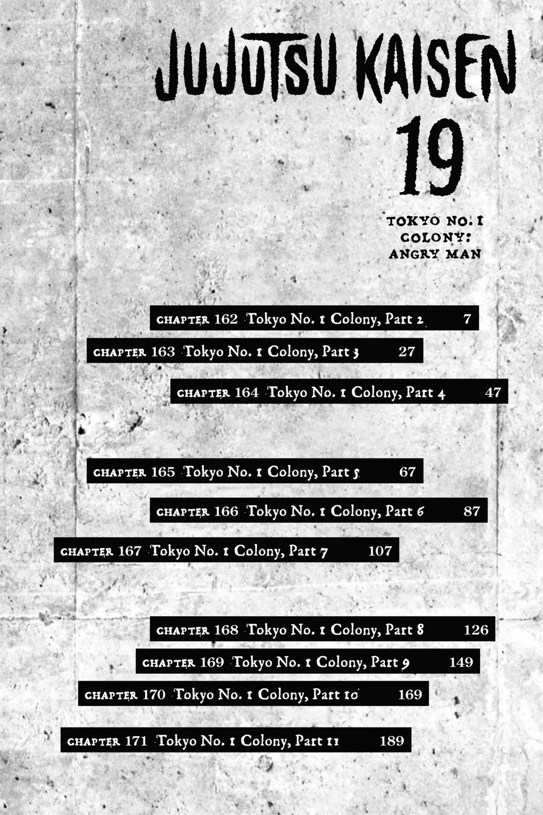 Jujutsu Kaisen Manga Chapter 162 page 6 - Tokyo No. 1 Colony, Part 2