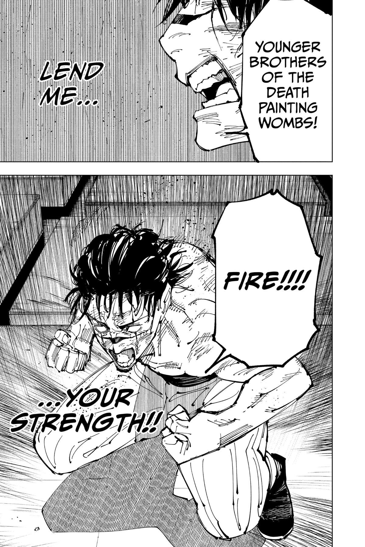 Jujutsu Kaisen Manga Chapter 203 page 18 - Blood and Oil, Part 2