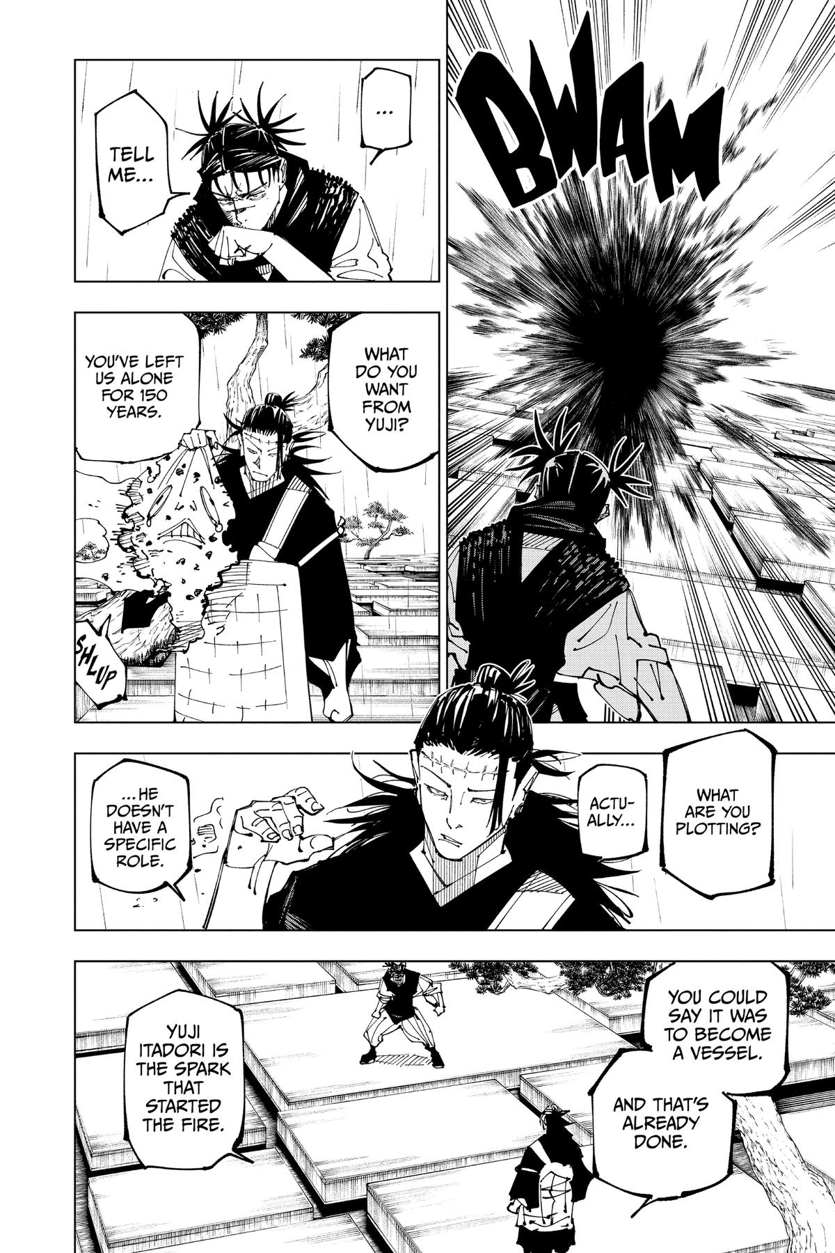 Jujutsu Kaisen Manga Chapter 203 page 7 - Blood and Oil, Part 2