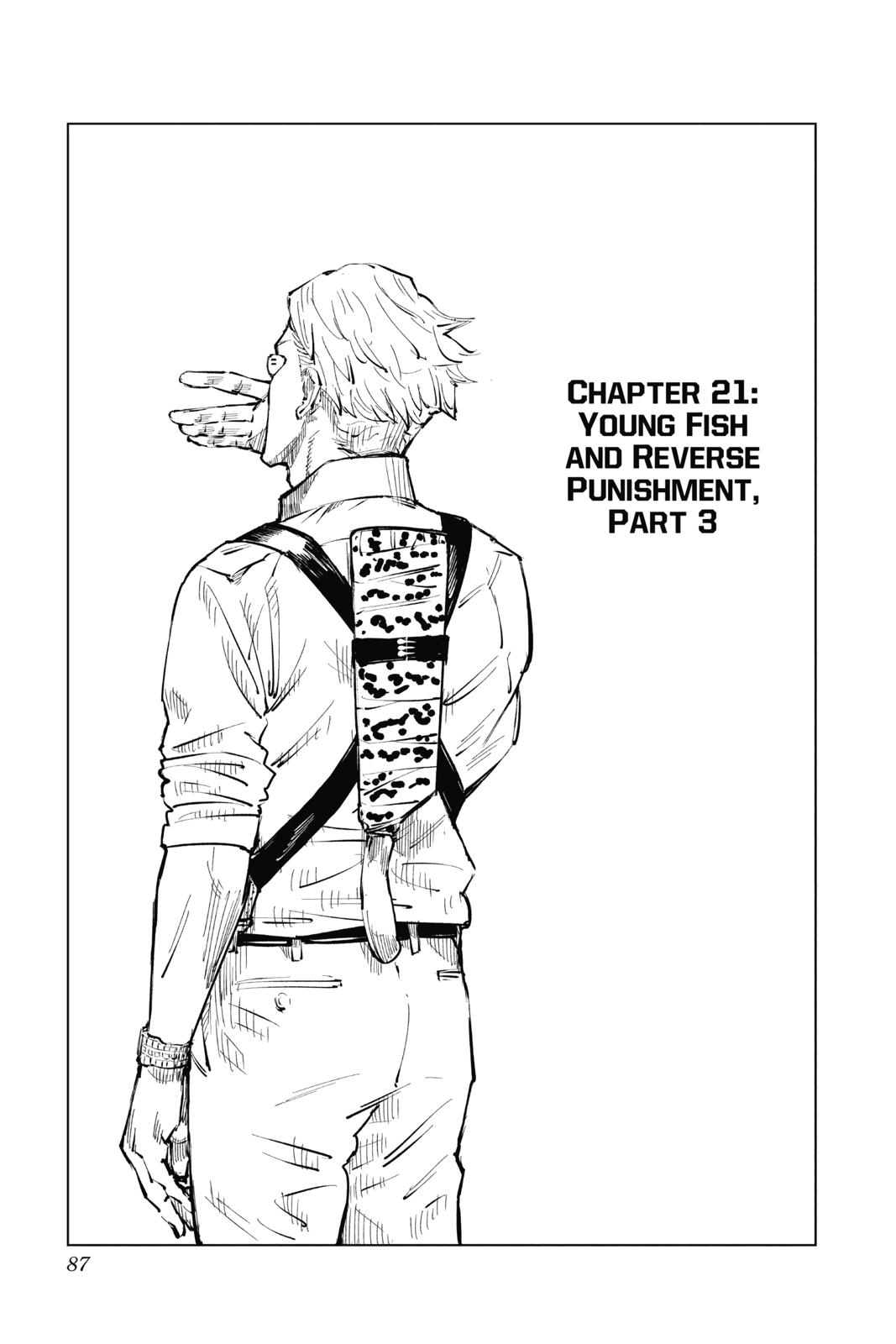 Jujutsu Kaisen Manga Chapter 21 page 1 - Young Fish and Reverse Punishment, Part 3