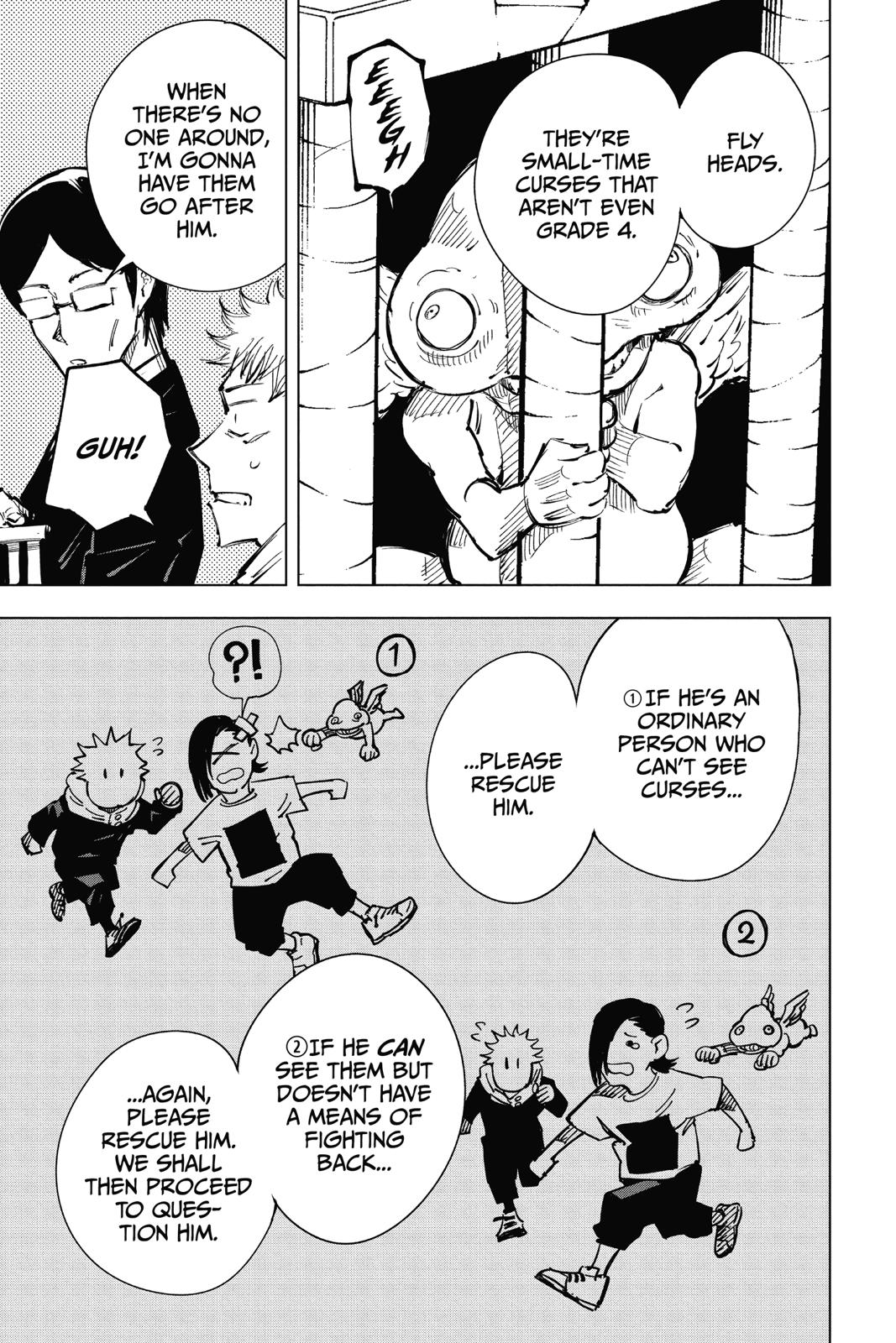 Jujutsu Kaisen Manga Chapter 21 page 15 - Young Fish and Reverse Punishment, Part 3