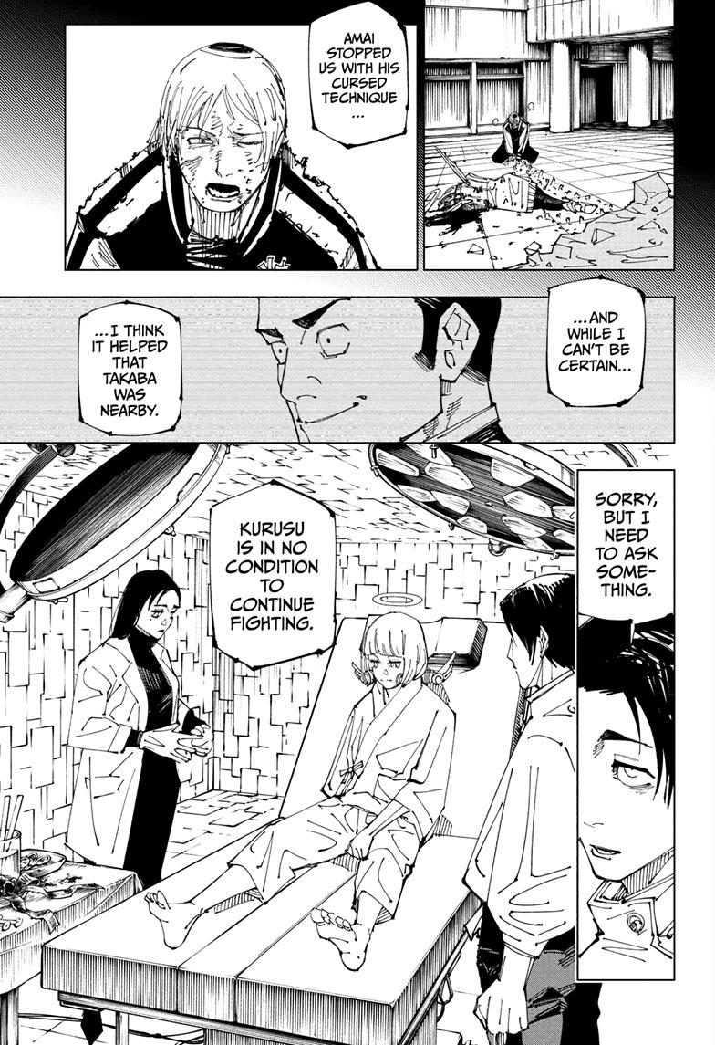 Jujutsu Kaisen Manga Chapter 220 page 12 - Self-Purification, Self-Constraint