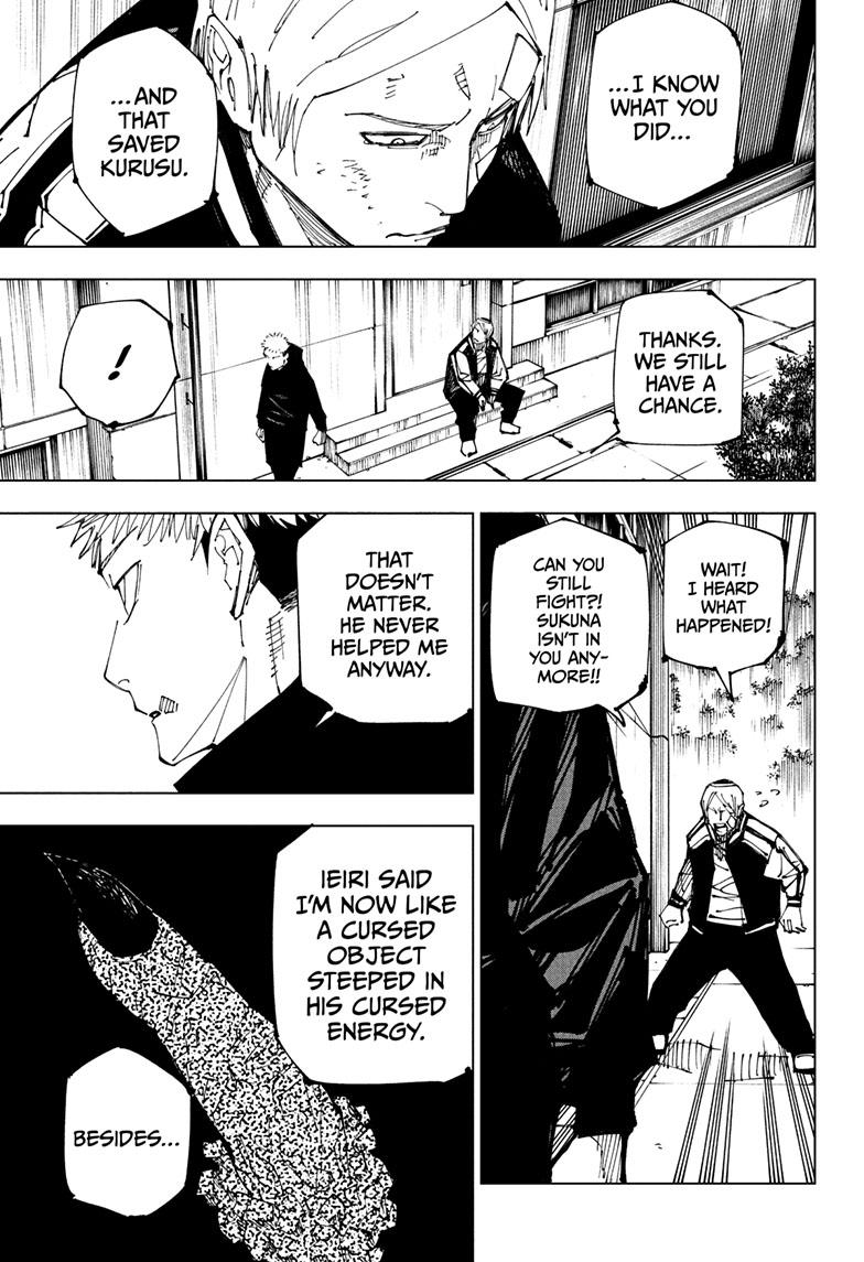 Jujutsu Kaisen Manga Chapter 220 page 16 - Self-Purification, Self-Constraint