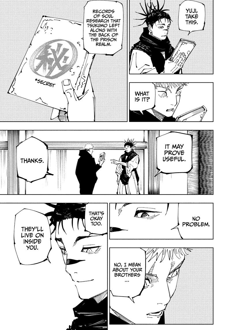 Jujutsu Kaisen Manga Chapter 220 page 18 - Self-Purification, Self-Constraint