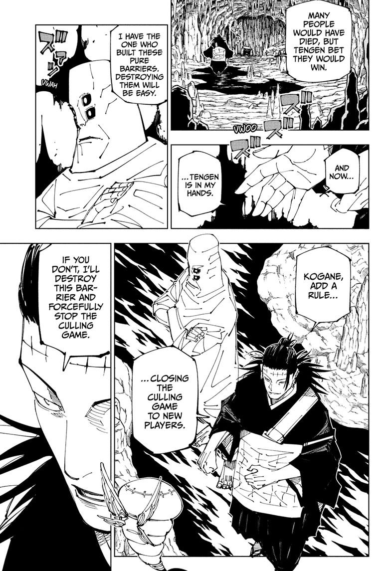 Jujutsu Kaisen Manga Chapter 220 page 6 - Self-Purification, Self-Constraint