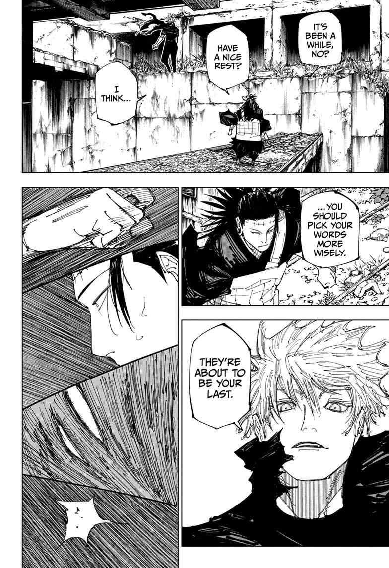 Jujutsu Kaisen Manga Chapter 221 page 12 - Gain and Loss