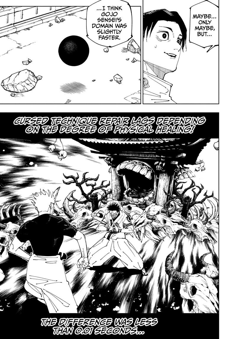 Jujutsu Kaisen Manga Chapter 229 page 12 - Inhuman Makyo Shinjuku Showdown, Part 7