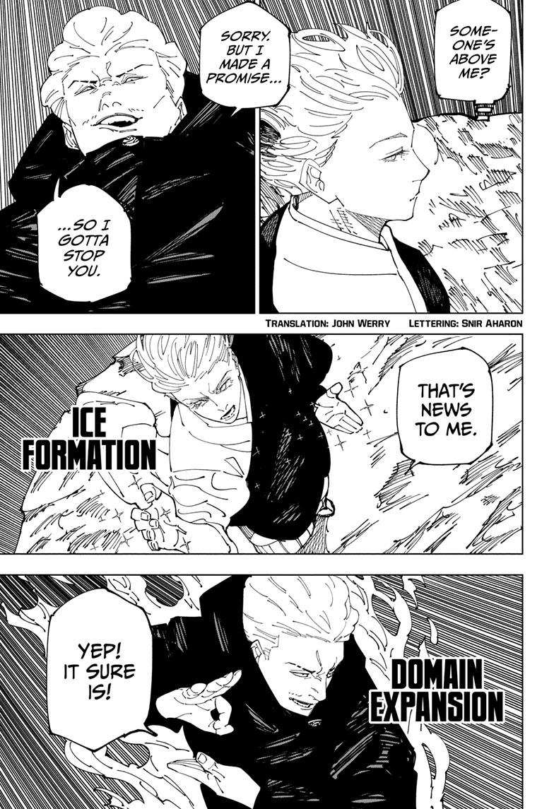 Jujutsu Kaisen Manga Chapter 237 page 4 - Inhuman Makyo Shinjuku Showdown, Part 14