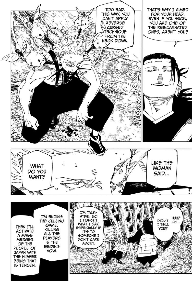 Jujutsu Kaisen Manga Chapter 239 page 14 - Foolish Survivor!!