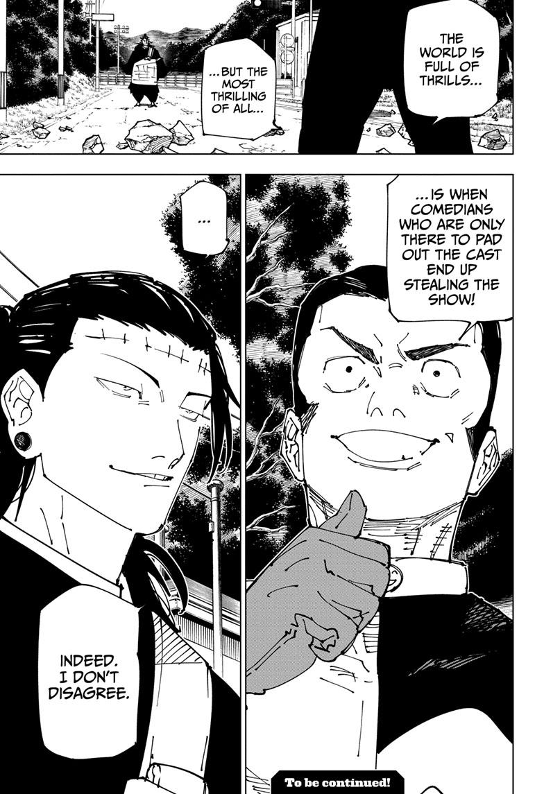 Jujutsu Kaisen Manga Chapter 239 page 19 - Foolish Survivor!!