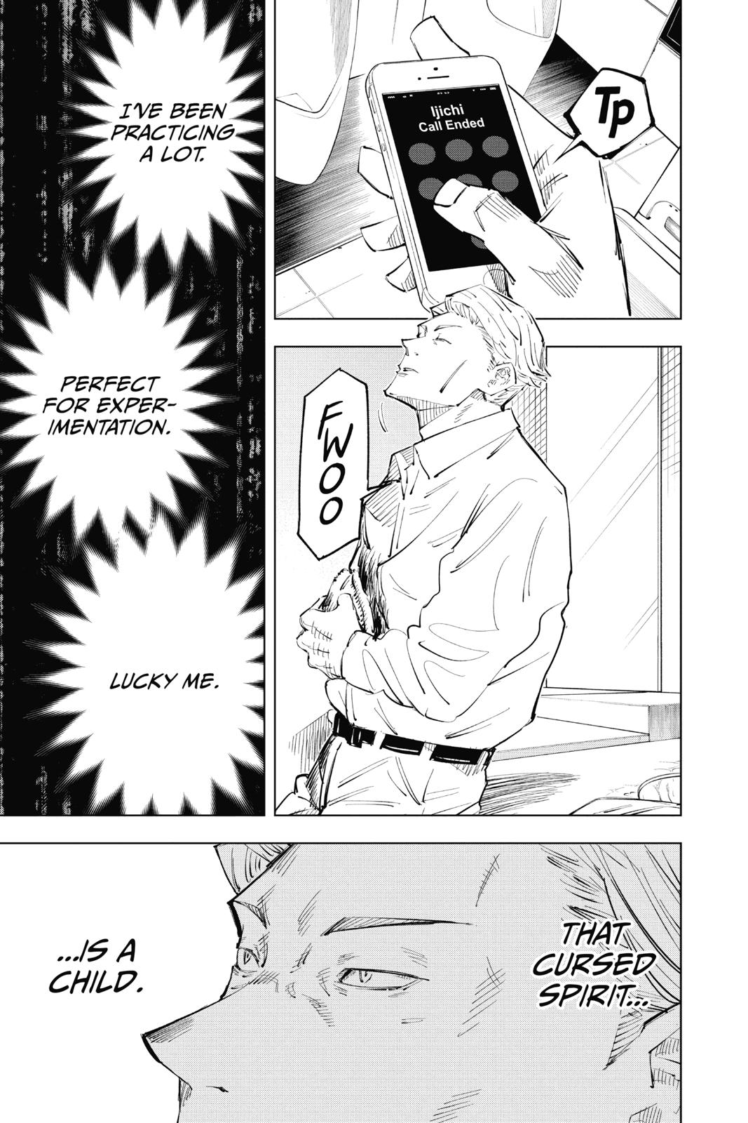 Jujutsu Kaisen Manga Chapter 24 page 11 - Young Fish and Revere Punishment, Part 6