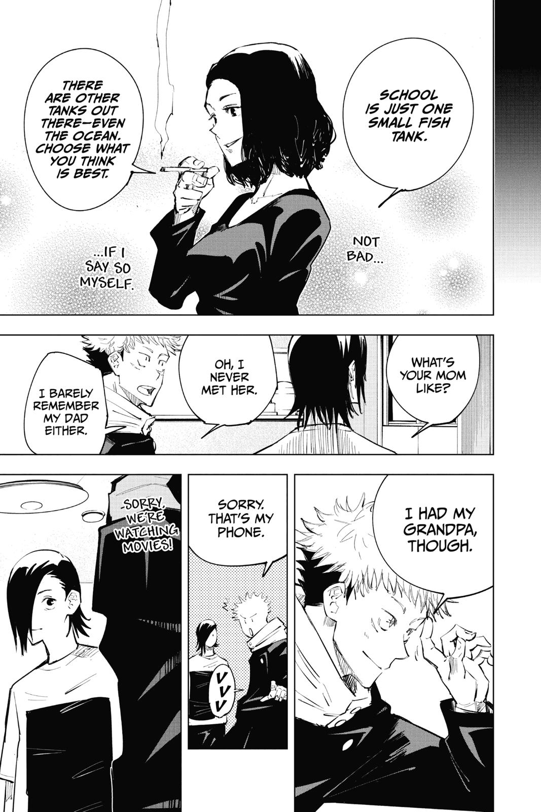 Jujutsu Kaisen Manga Chapter 24 page 15 - Young Fish and Revere Punishment, Part 6