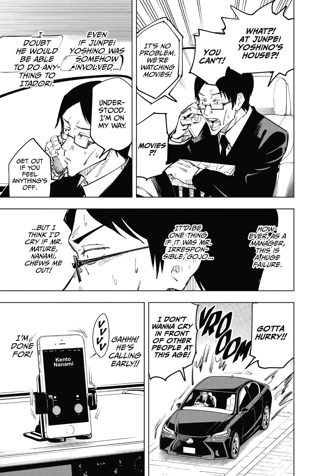 Jujutsu Kaisen Manga Chapter 24 page 9 - Young Fish and Revere Punishment, Part 6
